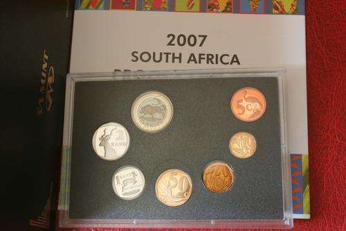 2007 SA Proof Set in Original SA Mint box Mintage 1280