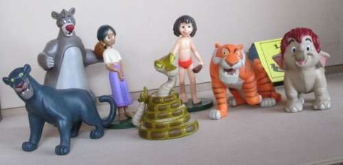 DISNEY - THE JUNGLE BOOK II - 7 PLASTIC FIGURINES