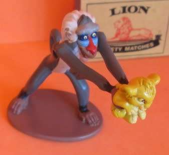 DISNEY - THE LION KING - RAFIKI WITH SIMBA FIGURINE