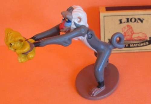 DISNEY - THE LION KING - RAFIKI WITH SIMBA FIGURINE