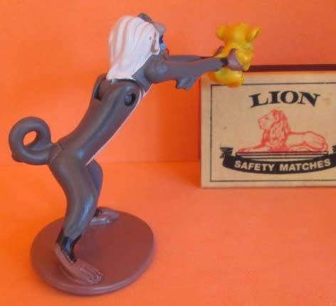DISNEY - THE LION KING - RAFIKI WITH SIMBA FIGURINE
