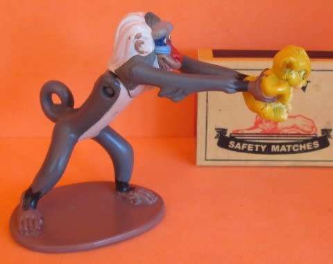 DISNEY - THE LION KING - RAFIKI WITH SIMBA FIGURINE