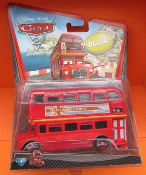 DISNEY/PIXAR - CARS 2 - DELUXE - DOUBLE DECKER BUS
