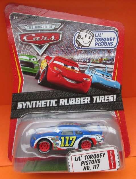 DISNEY/PIXAR - CARS - SYNTHETIC RUBBER TIRES! - LIL' TORQUEY PISTONS # 117