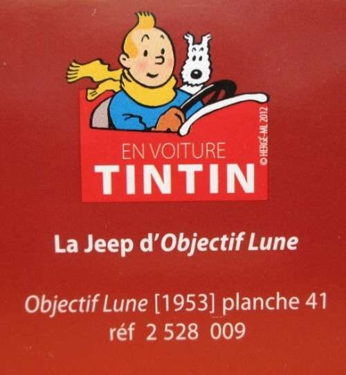 HERGE - TINTIN - DESTINATION MOON (OBJECTIF LUNE) - JEEP CJ 2a