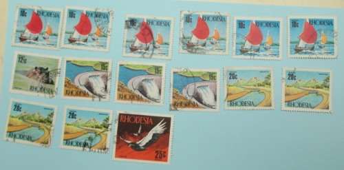 RHODESIA - VARIOUS USED STAMPS