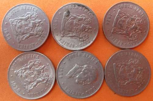 OLD NICKEL 50c COINS - 6 OFF