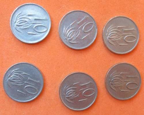 OLD NICKEL 10c COINS - 6 OFF