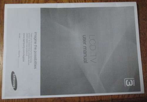 SAMSUNG LCD TV - SERIES 3 - 19 INCH SCREEN