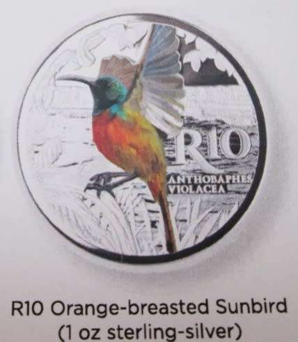 SOUTH AFRICAN MINT VERY FIRST COLOUR COIN RANGE 2016 - SET OF 4