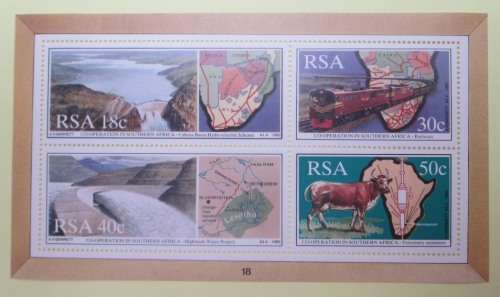 RSA - CO-OPERATION IN SOUTHERN AFRICA 1990 MINI SHEET