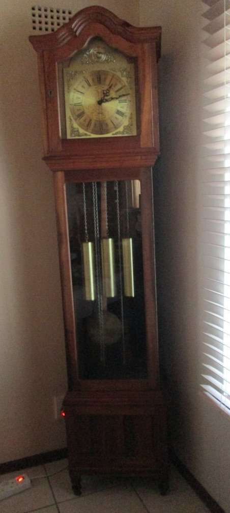 BLACKWOOD GRANDFATHER CLOCK