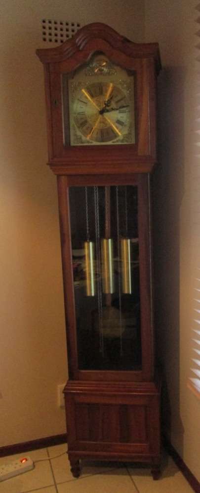 BLACKWOOD GRANDFATHER CLOCK