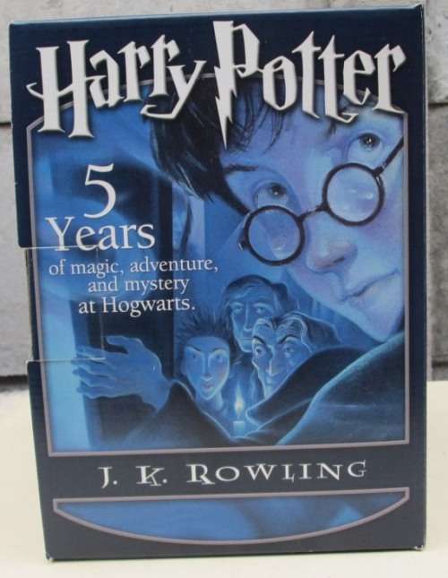 HARRY POTTER BOXED SET OF 5 HARDCOVER BOOKS by JK ROWLING