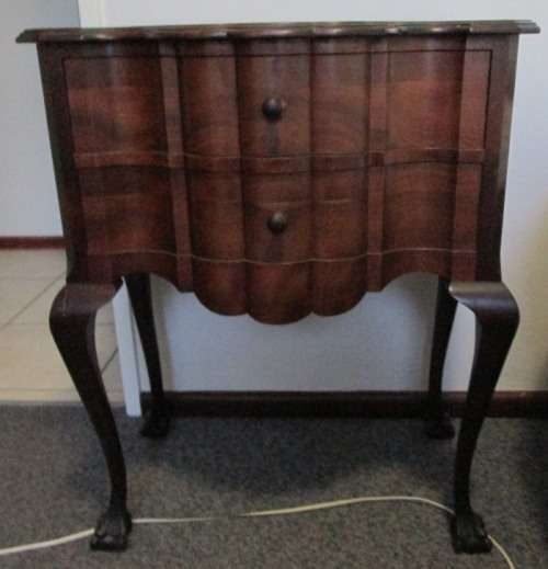 IMBUIA BALL & CLAW BEDSIDE DRAWER UNIT