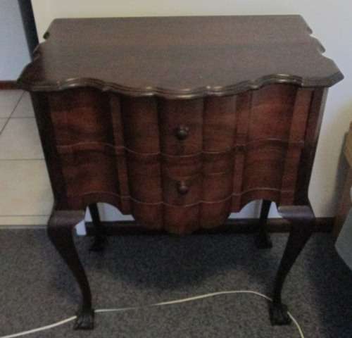 IMBUIA BALL & CLAW BEDSIDE DRAWER UNIT