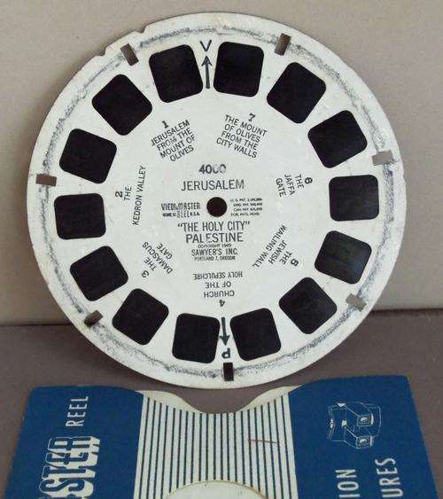VIEW-MASTER STEREO REELS - JERUSALEM "THE HOLY CITY", PALESTINE