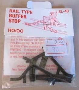 HO SCALE - SL-40 RAIL TYPE BUFFER STOP - PECO STREAMLINE