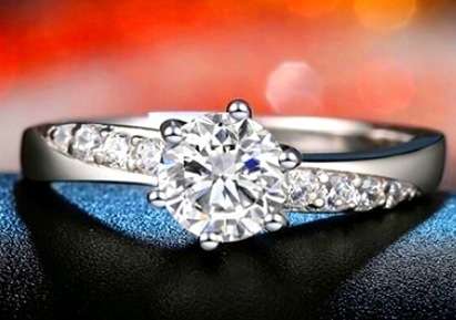 1.46ct Cr.Diamond and Accents Engagement Ring - Size 4.5