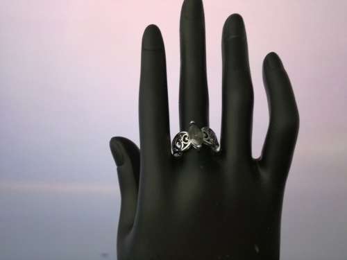 ***Crazy 99 cents SALE***silver ring with rainbow topaz size 7