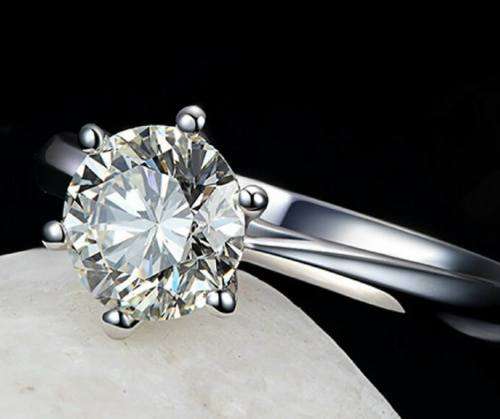 S925 Ladies ring CZ stone **Size 8**