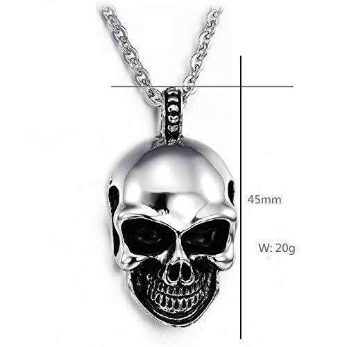 Biker Scull Pendant and chain (stainless steel)