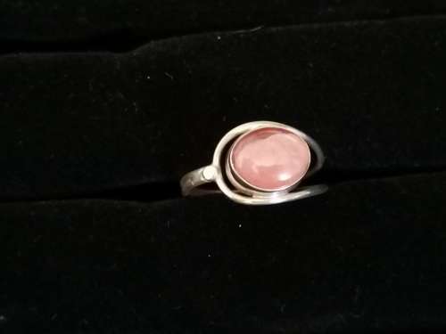 925 REAL Silver Ring with Agate **Size 7**