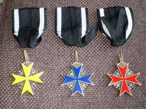 PRUSSIA Pour le Mérite Blue Medal German Order Cross brass copy