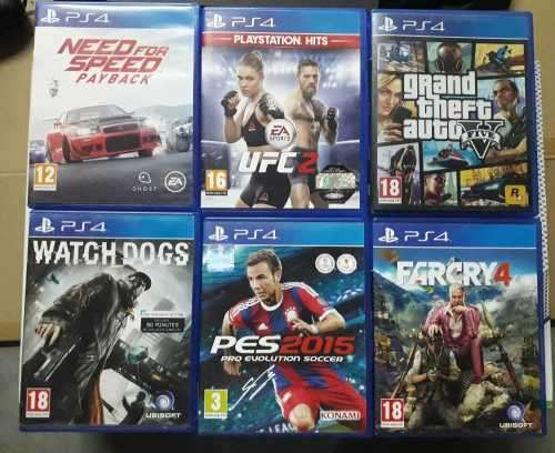 Playstation 4 + 6 Games