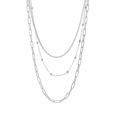 Layered Chain Link Necklace