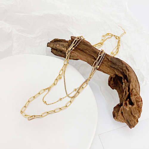 Layered Chain Link Necklace