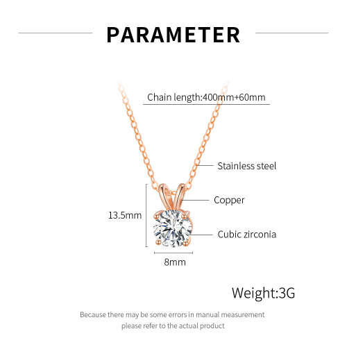 Cubic Zirconia Pendant Necklace
