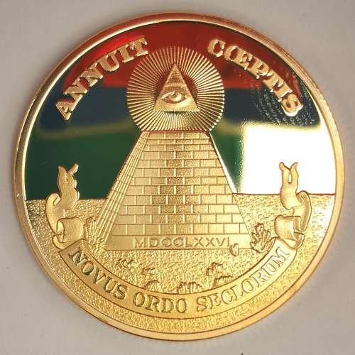 Gold Freemason`s Commemorative Coin (CLEARANCE)