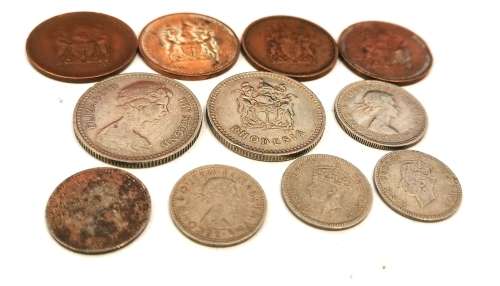11 x Various Rhodesian Coins 1948-75(CLEARANCE)