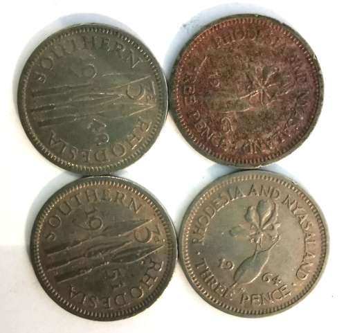 11 x Various Rhodesian Coins 1948-75(CLEARANCE)
