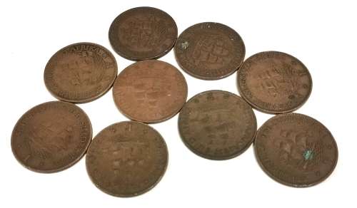 9 x Old SA Pennies 1936-45 (CLEARANCE)
