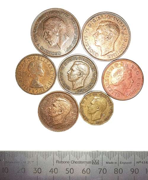 7 x Various UK Coins 1929-2000 (CLEARANCE)