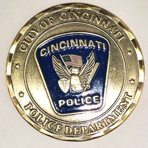 US Cincinnati Police Dept. St Michael Coin (CLEARANCE)
