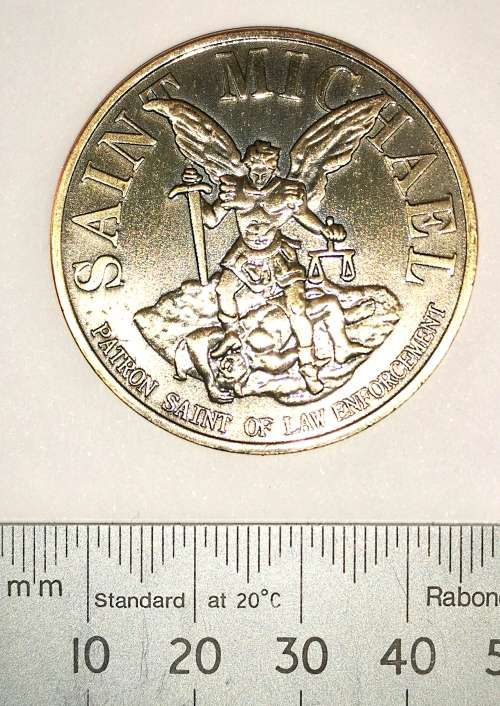 US Cincinnati Police Dept. St Michael Coin (CLEARANCE)