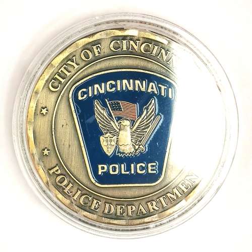 US Cincinnati Police Dept. St Michael Coin (CLEARANCE)
