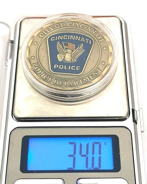 US Cincinnati Police Dept. St Michael Coin (CLEARANCE)