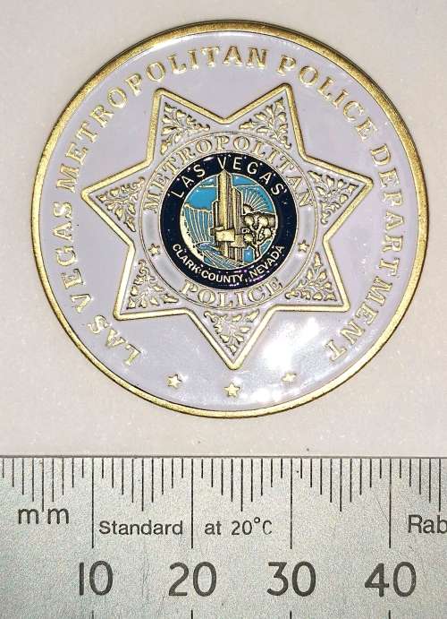 US Las Vegas Police Dept. St Michael Coin (CLEARANCE)