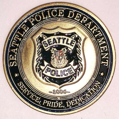 US Seattle Police Dept. St Michael Coin (CLEARANCE)