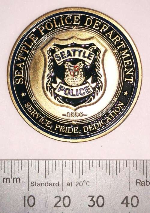US Seattle Police Dept. St Michael Coin (CLEARANCE)