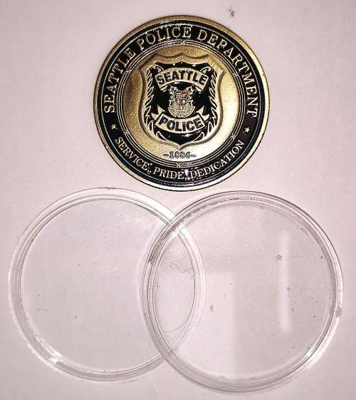 US Seattle Police Dept. St Michael Coin (CLEARANCE)