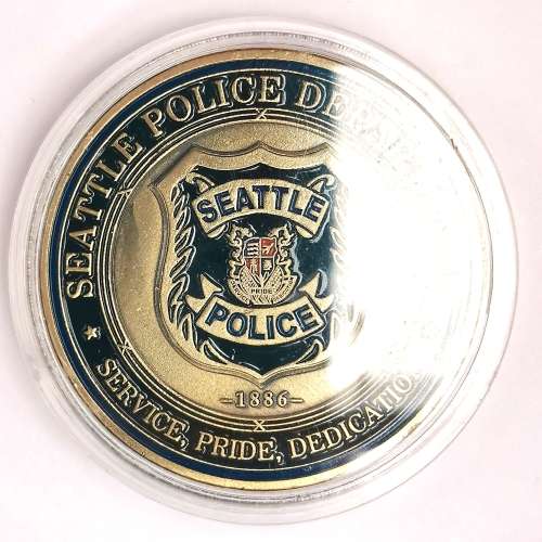 US Seattle Police Dept. St Michael Coin (CLEARANCE)