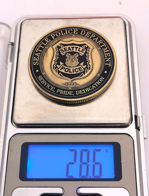 US Seattle Police Dept. St Michael Coin (CLEARANCE)