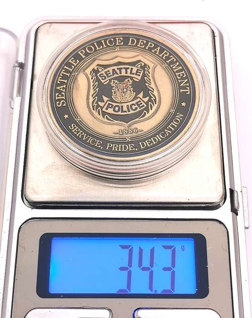 US Seattle Police Dept. St Michael Coin (CLEARANCE)