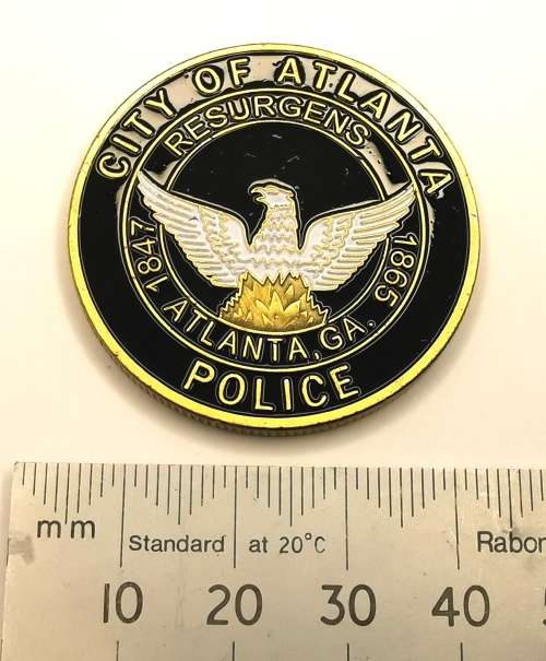 US Atlanta Police Dept. St Michael Coin (CLEARANCE)