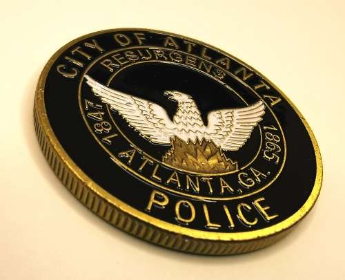 US Atlanta Police Dept. St Michael Coin (CLEARANCE)
